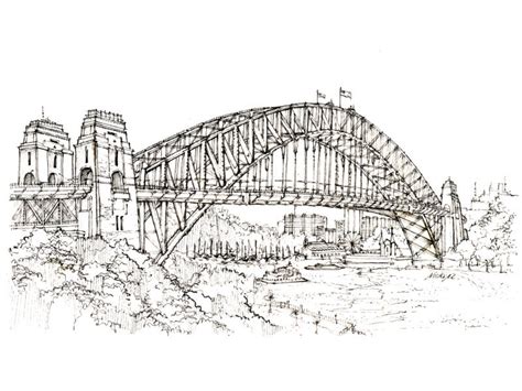 Sydney Harbour Bridge Drawing