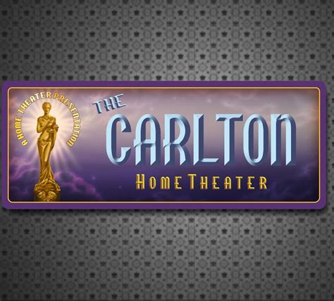 Home Theater Personalized Sign Movie Cinema Wall Art Home