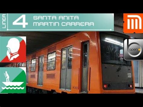 Metro de la Ciudad de México OPENBVE LINEA 4 RECORRIDO COMPLETO