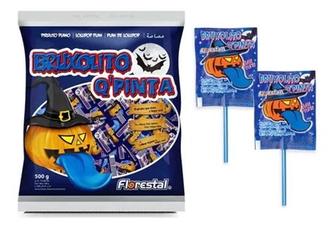 Pirulito Bruxolita Pinta Língua Halloween 500g MercadoLivre