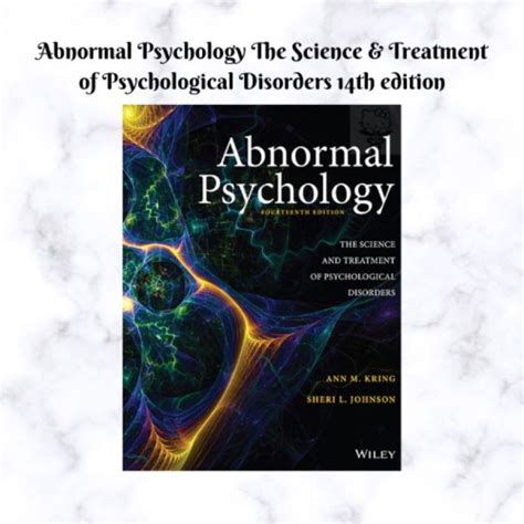 Abnormal Psychology The Science And Treatment Of Psychological Disorders 14th Edition Lazada Ph