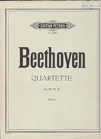 Streich Quartette String Quartets Opus 59 74 95 Für 2 Violinen