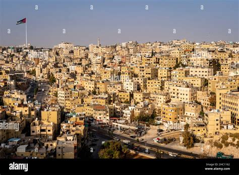 The Amman Skyline Taken From The Citadel, Amman, Jordan Stock Photo - Alamy