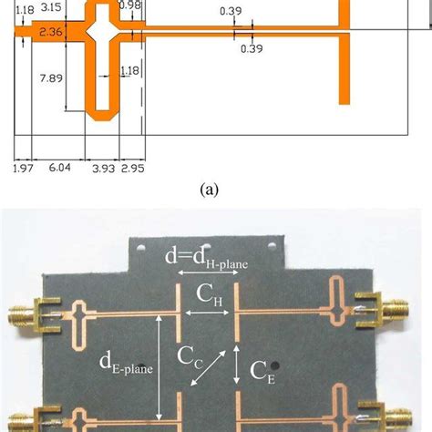 A Schematic Diagram Of The Dipole Antenna Fed By Microstrip To Cps