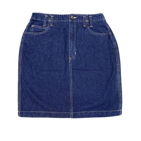 Retro Dark Denim Skirt High Waist Skirt Slim Bag Hip Skirt Womens