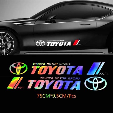 Toyota 2pcs Car Toyota Racing Development Sticker Decals（free Tools） Shopee Philippines