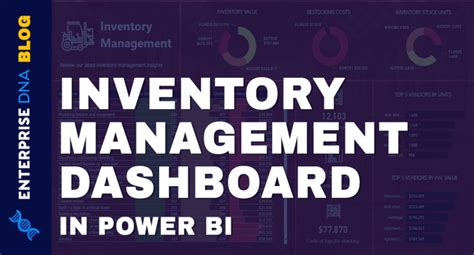 Inventory Management Dashboard In Power Bi Enterprise Dna