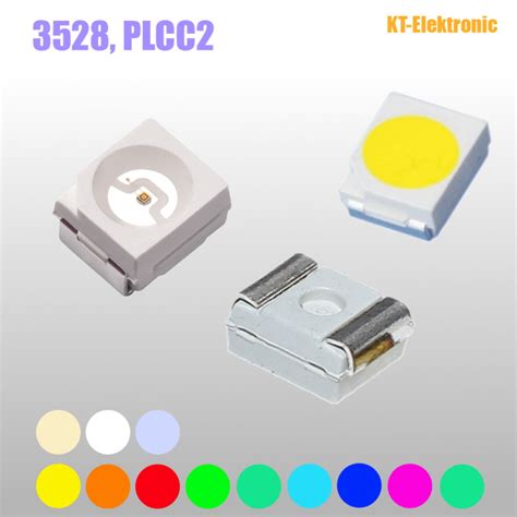 10 Stück SMD LED Bauform 3528 verschiedene Farben