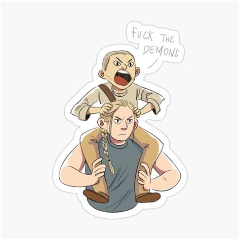 'Abby and Lev' Sticker by Vadu in 2020 | The last of us, The last of ...