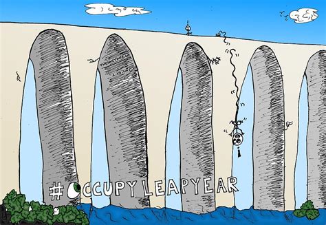 Occupy Leap Year Cartoon Drawing by Yasha Harari - Fine Art America