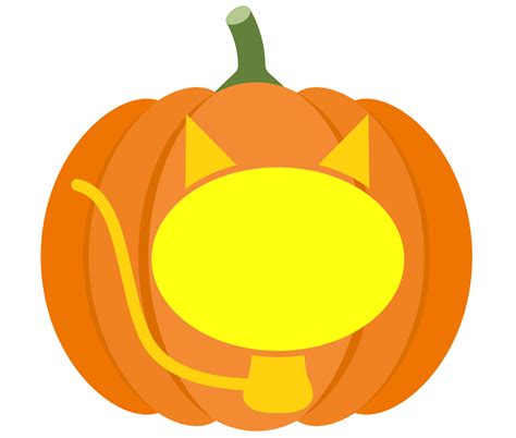 Cat Pumpkin Stencil Free Printable Papercraft Templates