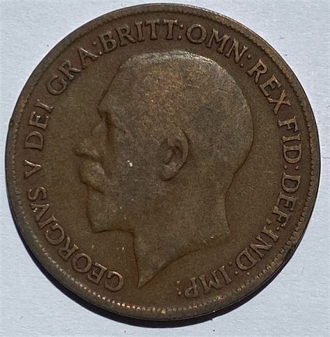 King George V Kn One Penny M J Hughes Coins