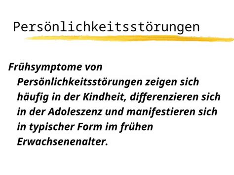 Ppt Pers Nlichkeitsst Rungen Fr Hsymptome Von