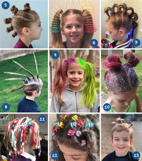 Crazy Hair Day Ideas For School Spirit Day