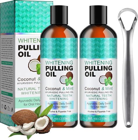 Amazon Coconut Pulling Oil Ayurvedic Mint Oil Pulling Mouthwash