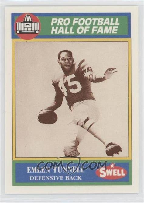 1990 Swell Pro Football Hall Of Fame Base 64 Emlen Tunnell