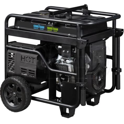 Westinghouse WGEN12000DF 12,000 Watt Electric Start Dual Fuel Portable ...