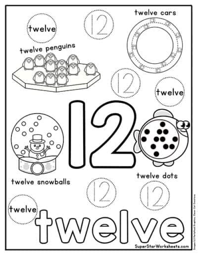 Preschool Number Worksheets Superstar Worksheets