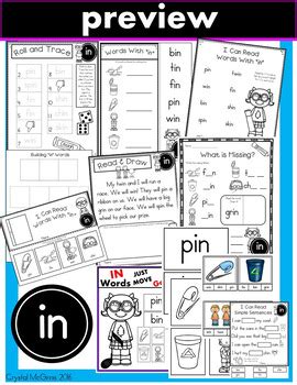 Short I Phonics Practice Printables For Word Families It In Ip Ig Id