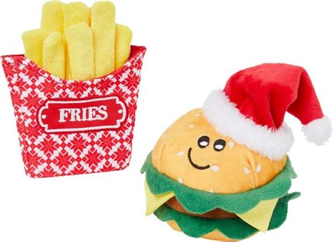 Temporarily Unavailable Frisco Holiday Burger Fries Plush Squeaky