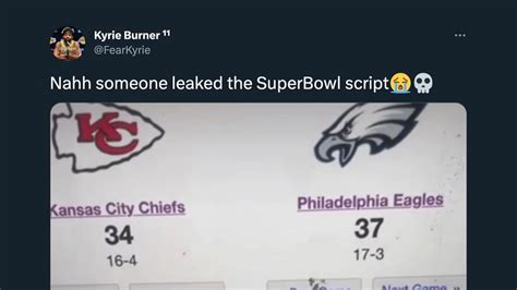 Was A Super Bowl Lvii Script Leaked Online Snopes