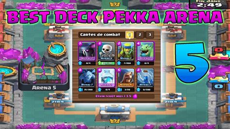 DECK PEKKA ARENA 5 CLASH ROYALE YouTube