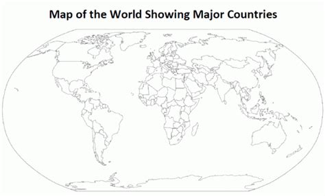 Blank World Map Worksheet