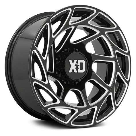 Xd Series® Xd860 Onslaught Wheels Gloss Black With Milled Accents Rims