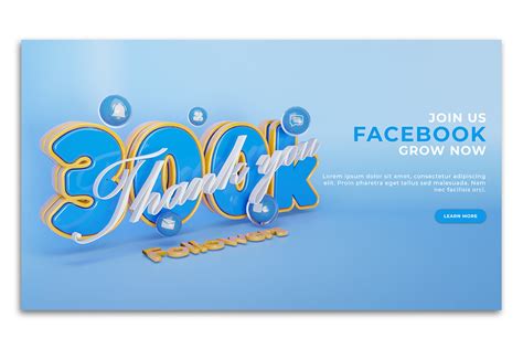 Thank You 300k Followers Web Banner Graphic By Tismeo · Creative Fabrica