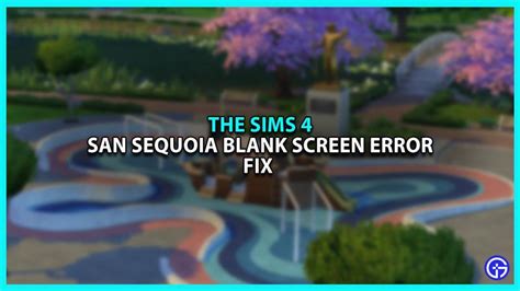 Sims 4 Blank Screen