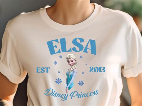 Camisa Disney Frozen Elsa Camiseta De La Princesa Elsa Camisa De