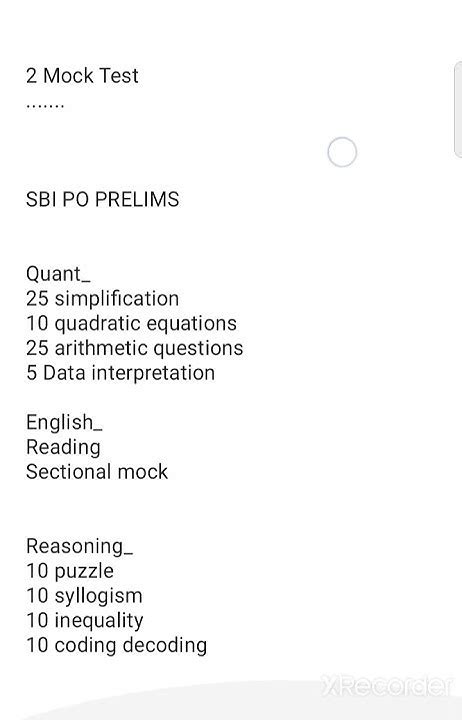 Sbi Po Prelims Target 🎯 Day 4 Sbi Po Bank Exam Youtube