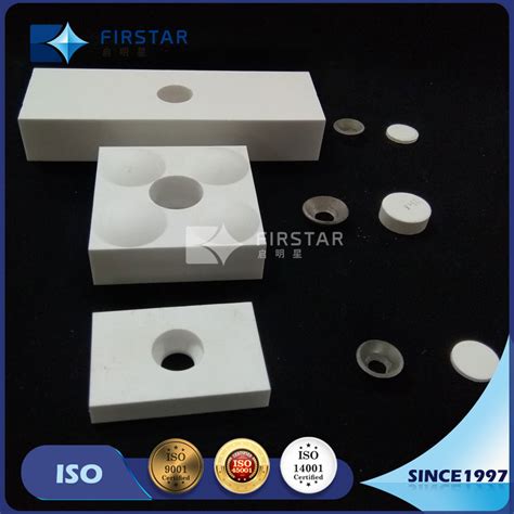 Alumina Zirconia Weldable Ceramic Lining Tiles With One Hole As Hopper