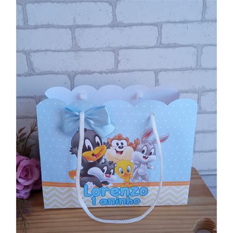 Sacolinha Personalizada Tema Baby Looney Tunes Kit Festa