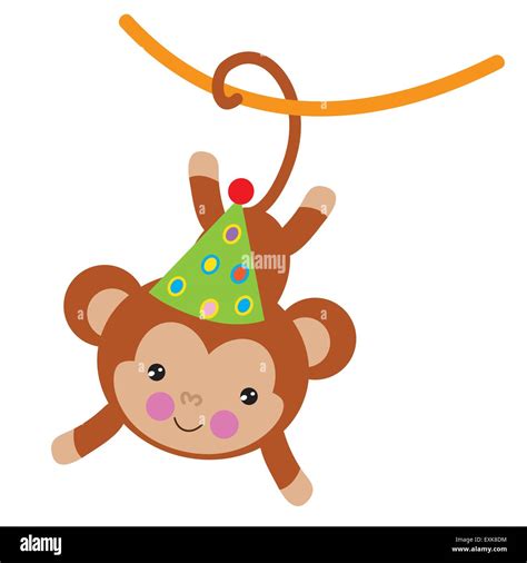 Circus Monkeycircus Animalcutefunnycartoonillustrationisolated