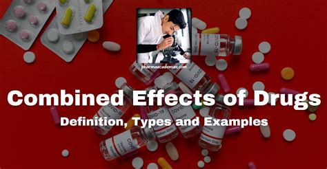 Combined Effects of Drugs: Definition, Types and Examples - Pharmaacademias