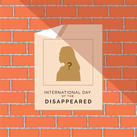 Premium Vector International Day Of The Disappeared