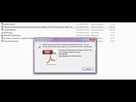 Destination Path Too Long How To Delete Or Rename Large File Name In