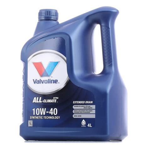 Motoreļļa ALL CLIMATE 10W40 4L Valvoline Pussintētiskās eļļas