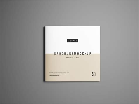 Square Brochure Mockup PSD