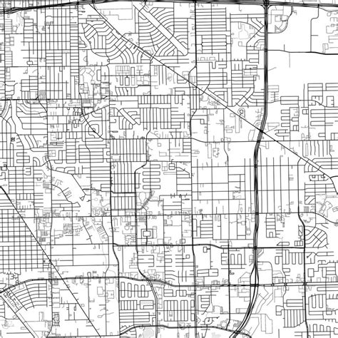 Pasadena Map Print, Pasadena Map Poster Wall Art, Tx City Map, Texas ...