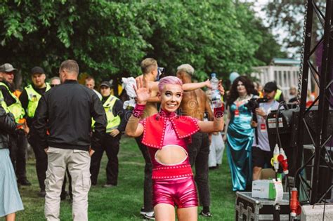 Tuure Boelius Near The Scene After Show On Helsinki Pride Festival In