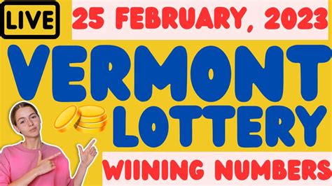 Vermont Evening Lottery Drawing Results 25 Feb 2023 Pick 3 Pick