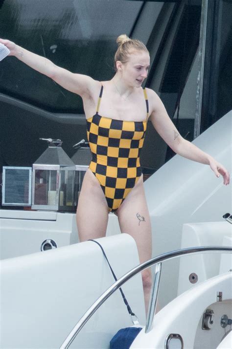 Sophie In A One Piece Swim Suit R Sophieturner