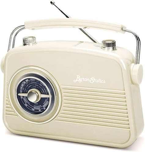 Byron Statics Radio Am Fm Portable Radio Retro Classic Table Top Analog