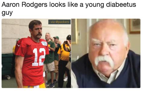 Aaron Rodgers looks like a young diabeetus guy | Aaron Rodgers ...