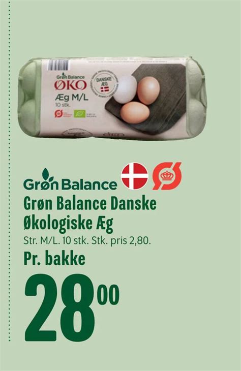 Grøn balance danske økologiske æg tilbud hos Min Købmand