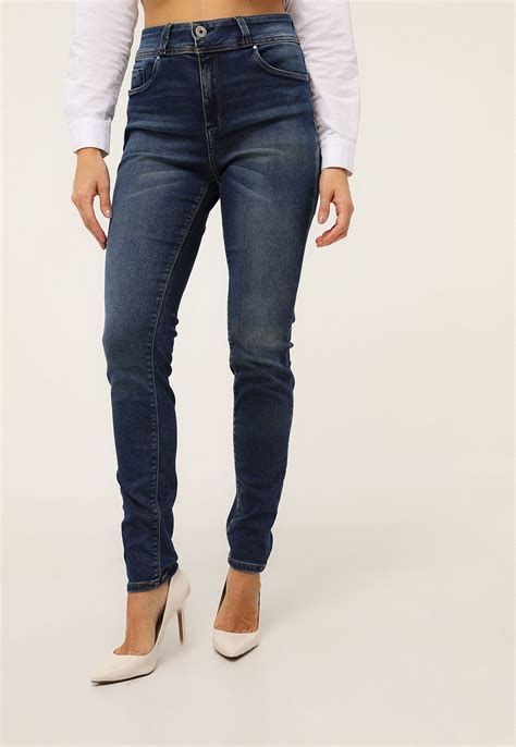 Calça Jeans Lunender Skinny Estonada Azul Compre Agora Kanui Brasil