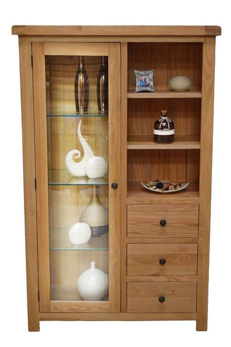 Oak Storage Cabinet With Glass Doors : Assembled Solid Oak Glass 750mm Bathroom Double Door Wall ...