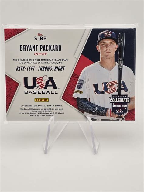 Panini Usa Baseball Stars Stripes Bryant Packard Patch Auto